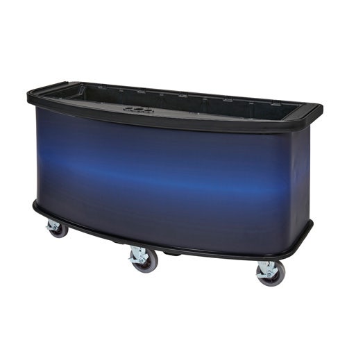 Cambro CVC75BW - Mobile Vending Cart - Base Unit - Custom Wrap Graphics Available， Blue