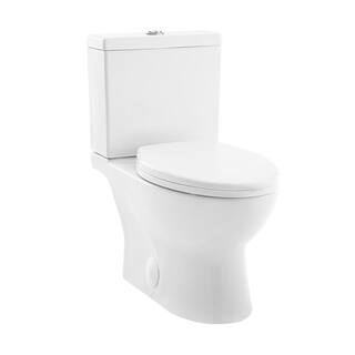 Swiss Madison Cache 2-Piece Elongated Toilet Dual Flush in White SM-2T220