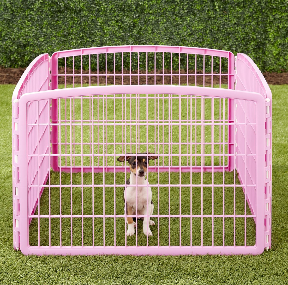 IRIS USA 4-Panel Dog Exercise Playpen， 24-in