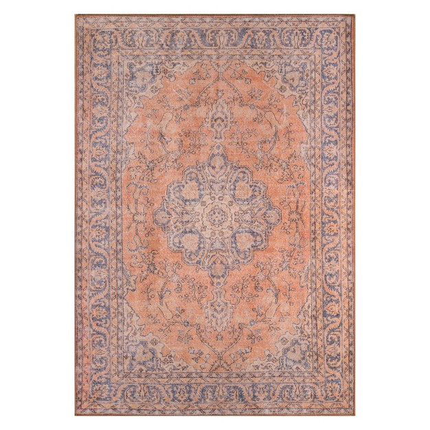 2 x27 x3 x27 Medallion Loomed Accent Rug Copper Momeni