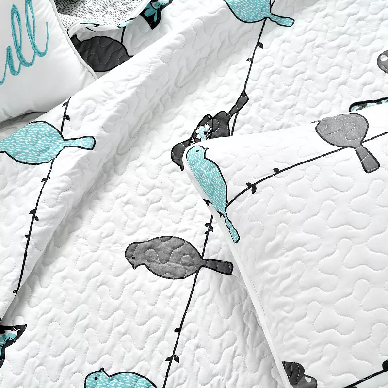 Lush Decor Rowley Birds Quilt 7-Piece Set