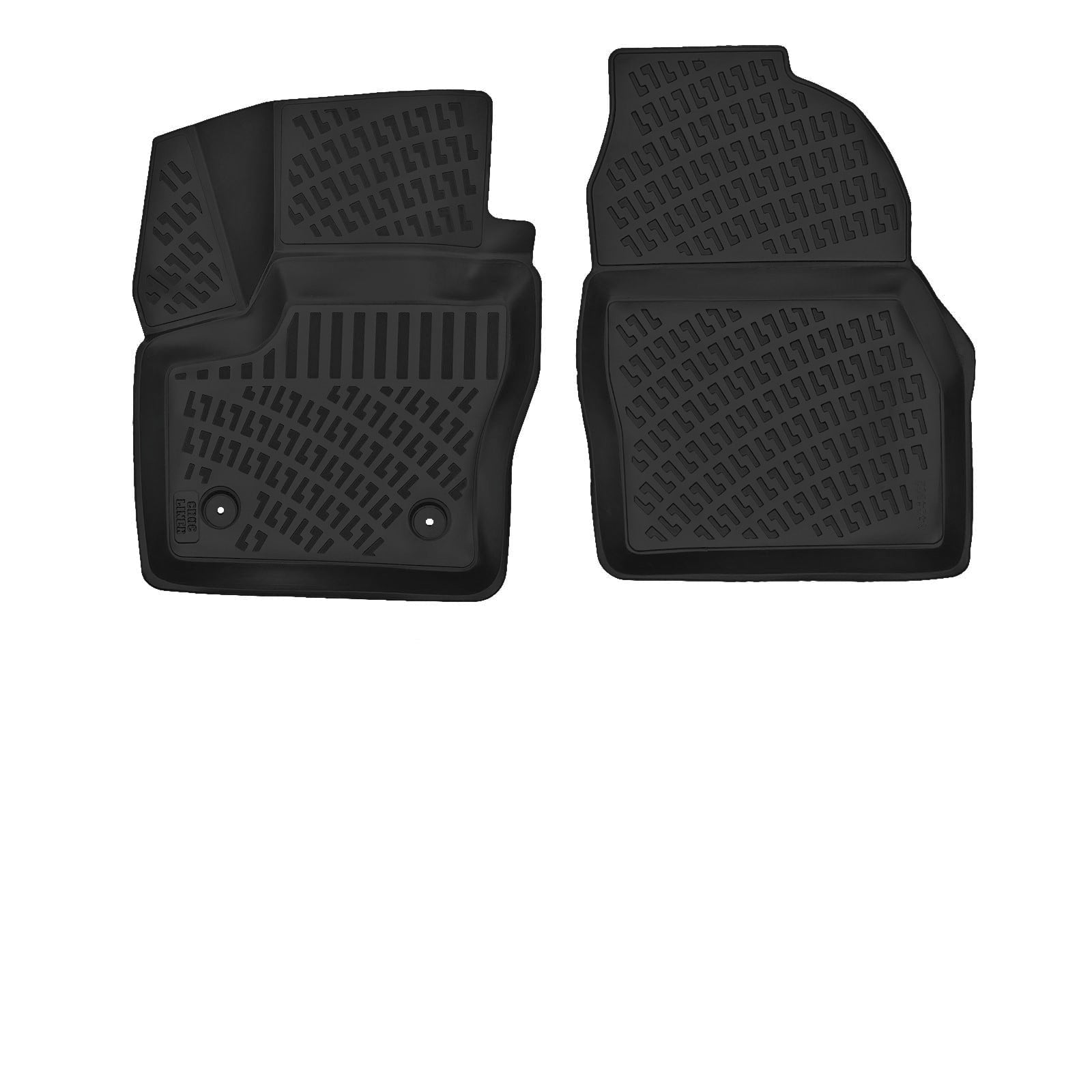 Crocliner Floor Mats Front All Weather Custom Fit Floor Liner for FORD Transit Connect  2014-2020