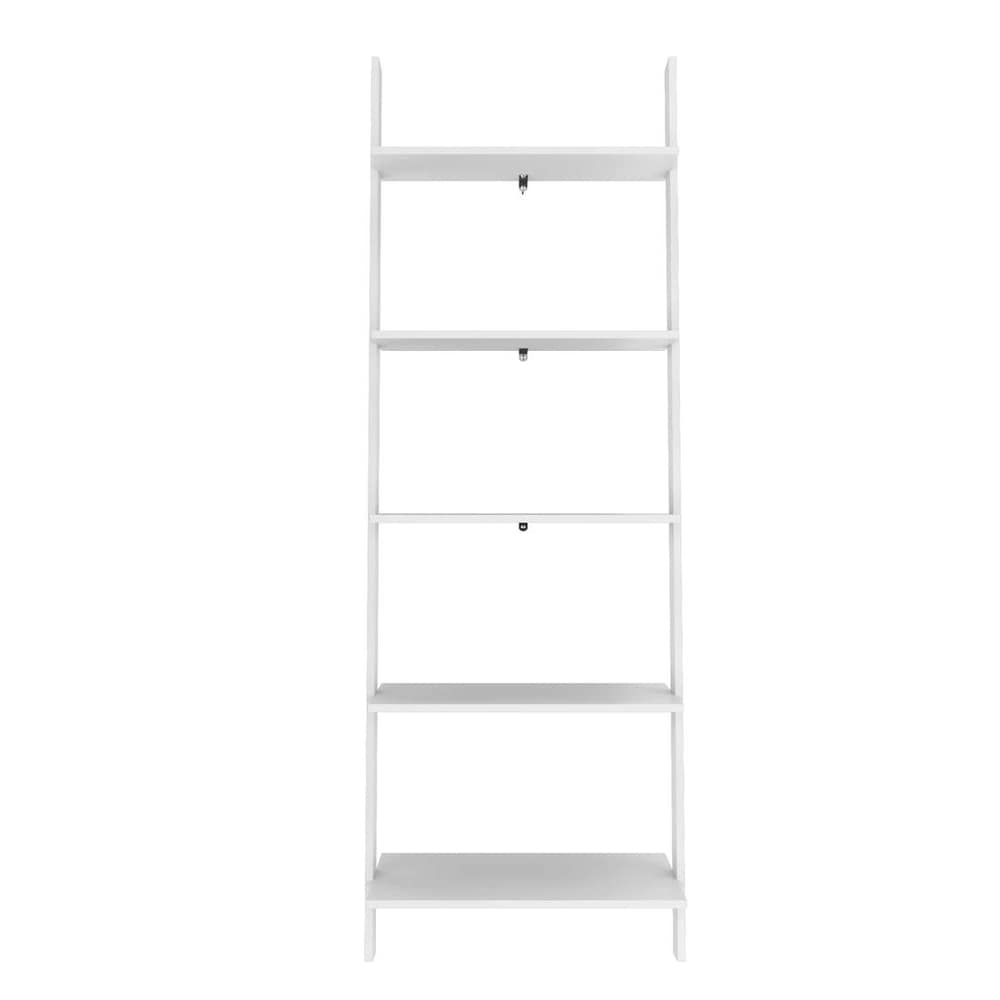 Cooper 5 Shelf Floating Ladder Bookcase by Manhattan Comfort