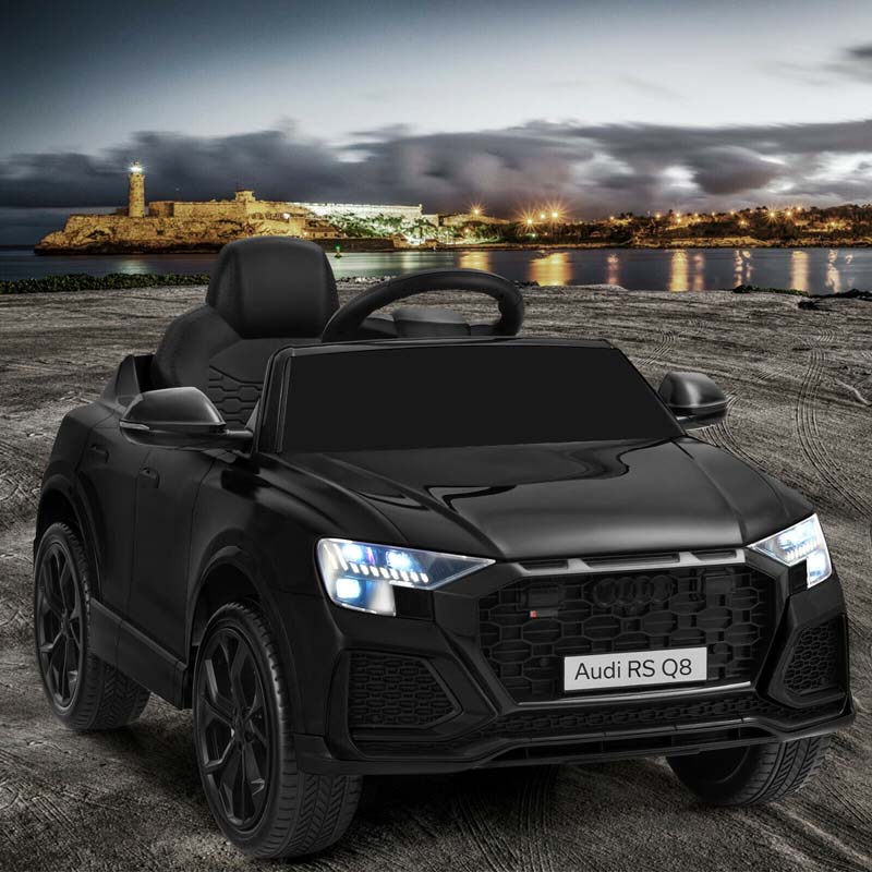 12V Licensed Audi Q8 Kids Ride On Car, Battery Powered 4 Wheeler Riding Toy Car with Remote Control