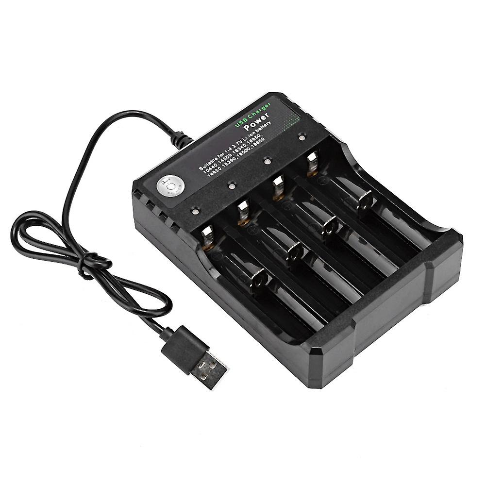 4 Slots Universal Usb Smart Battery Charger For 18650 Rechargeable Battery