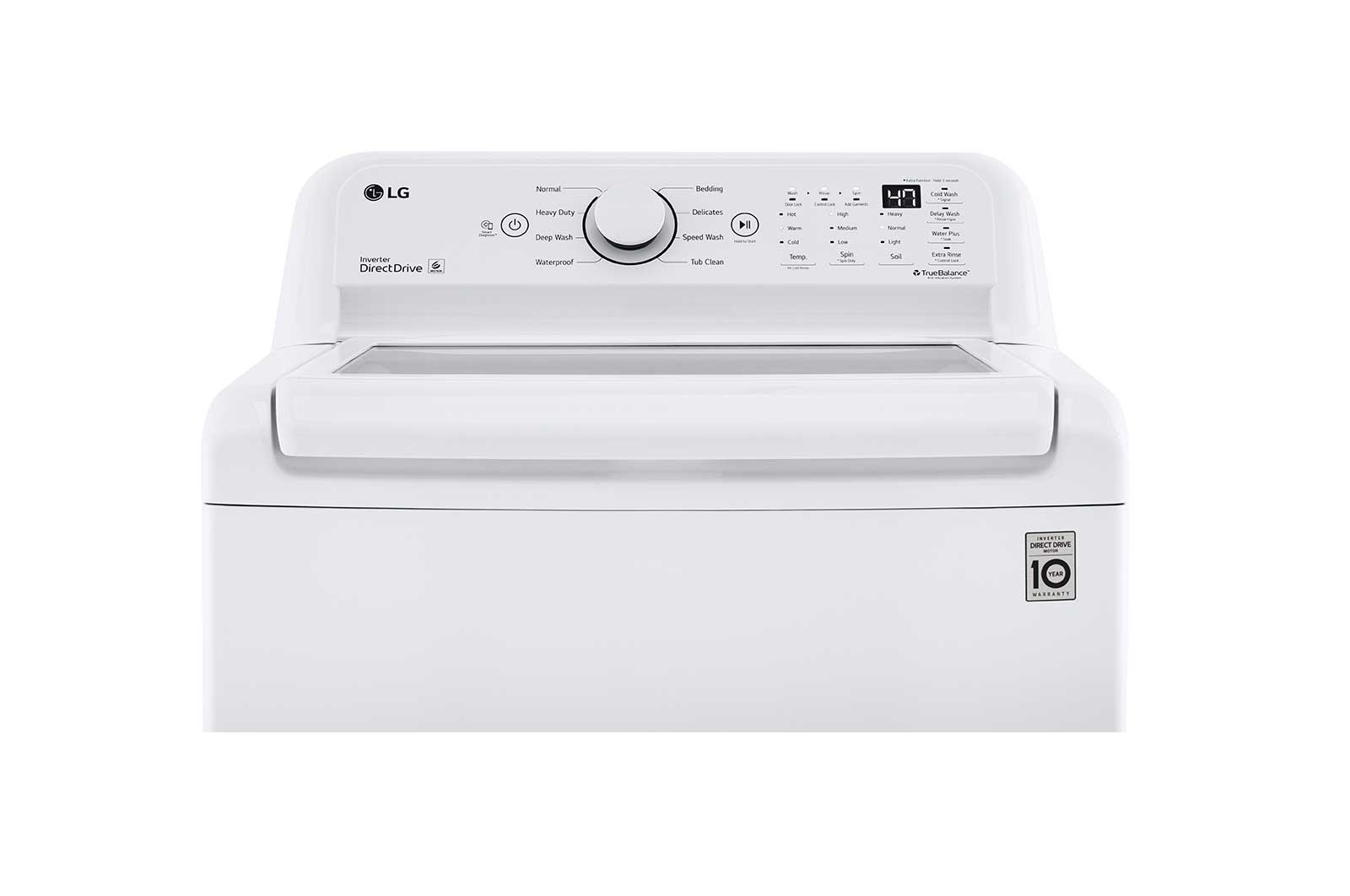 Lg WT7000CW 4.5 Cu. Ft. Ultra Large Capacity Top Load Washer With Turbodrum™ Technology