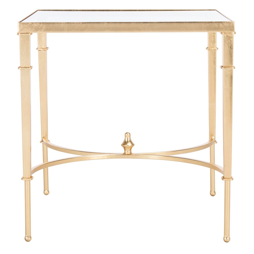 SAFAVIEH Couture Mendez Gold Leaf Accent Table   23.8\