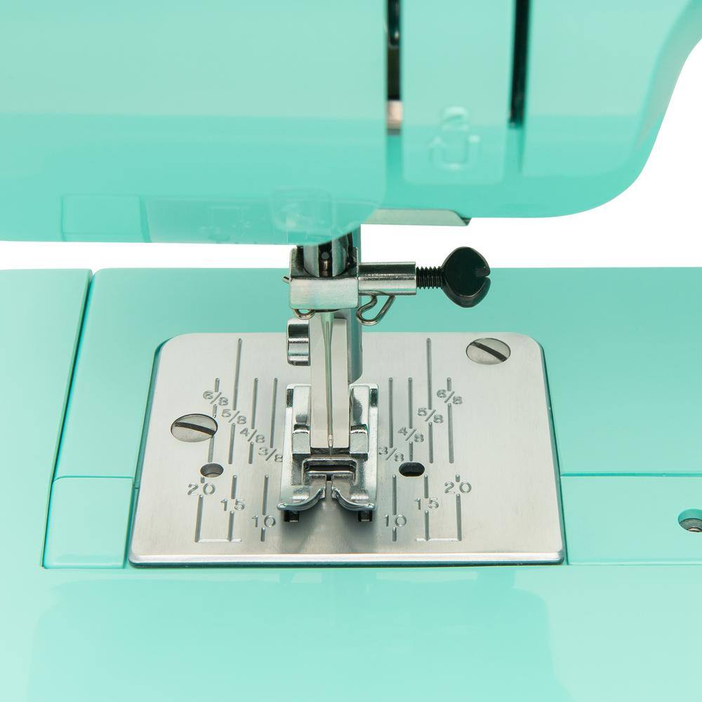 Janome Arctic Teal Crystal Easy-to-Use Sewing Machine 001crystal