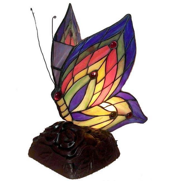 X 5 quot X 10 quot  Style Butterfly Accent Lamp Yellow blue red Warehouse Of 