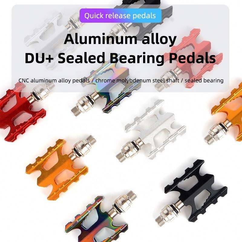 Sealed Bearing Pedals With High Quality Aluminum alloy DU Quick Release Bicycle Pedal Light Weight Bike Parts