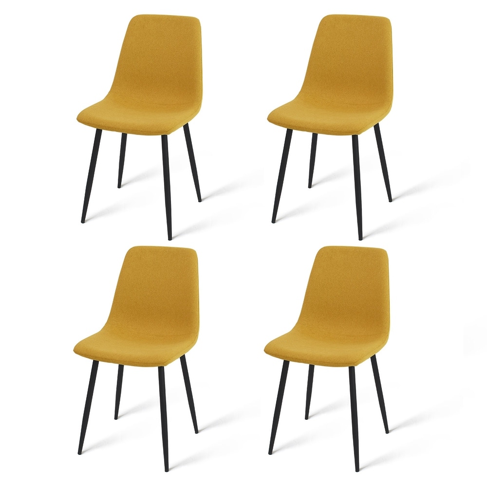 Modern Fabric Upholstered Dining Chairs (Set of 4)   34\