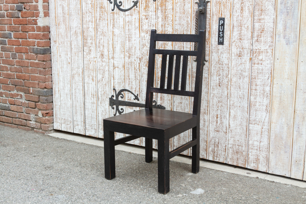 Rustic Solid Teak Colonial Chair   Transitional   Dining Chairs   by De cor  Houzz