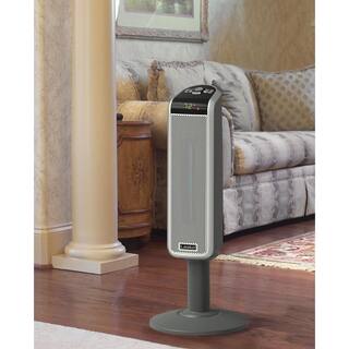 Lasko Pedestal Tower 29 in. 1500-Watt Electric Ceramic Oscillating Space Heater with Digital Display and Remote Control 5397