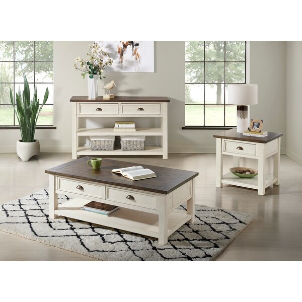 The Gray Barn Downington Solid Wood 2-drawer Coffee Table