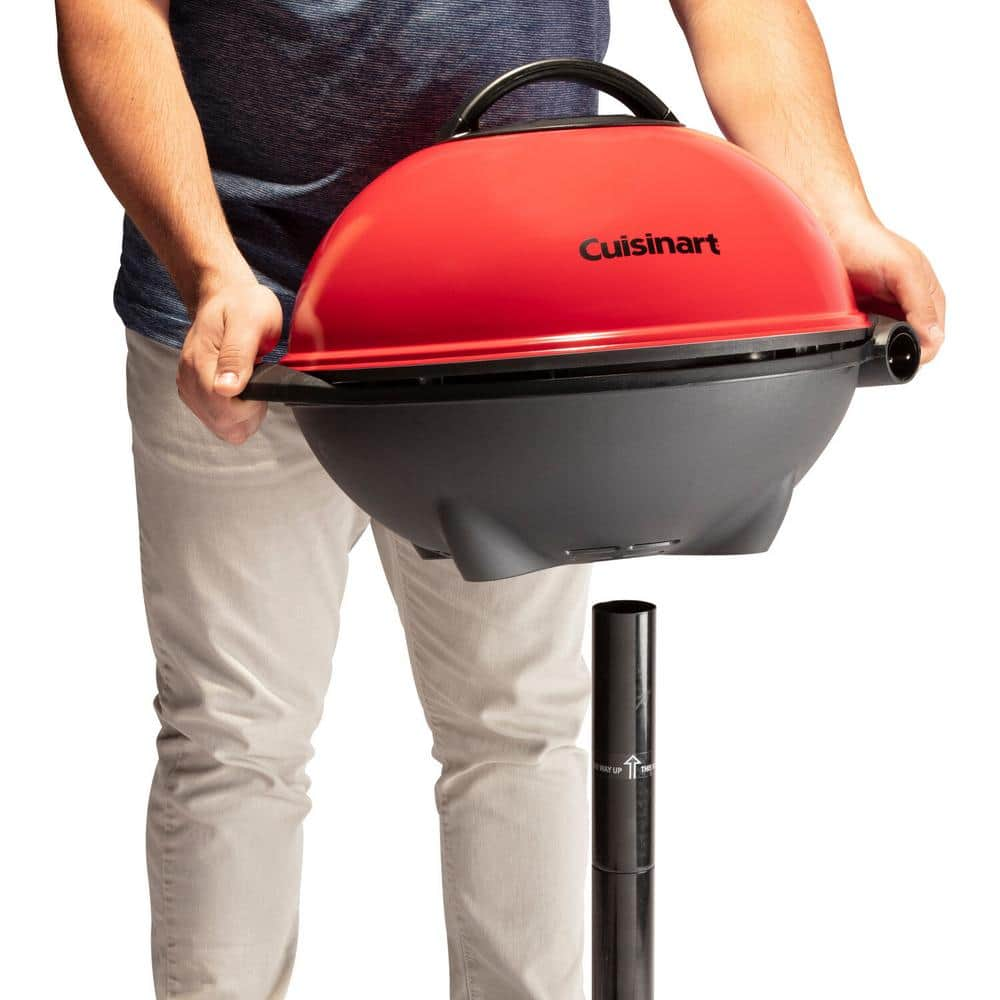 Cuisinart 2-In-1 Outdoor Electric Grill in Red/Black CEG-115