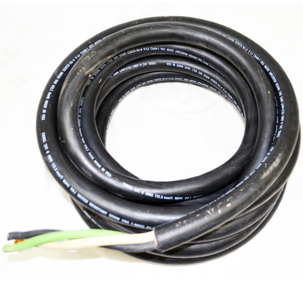 DW Cord Kit - 6-3 Gauge Wire 25 ft for DXH2000TS Electric Heater - NO PLUG F102885 from DW