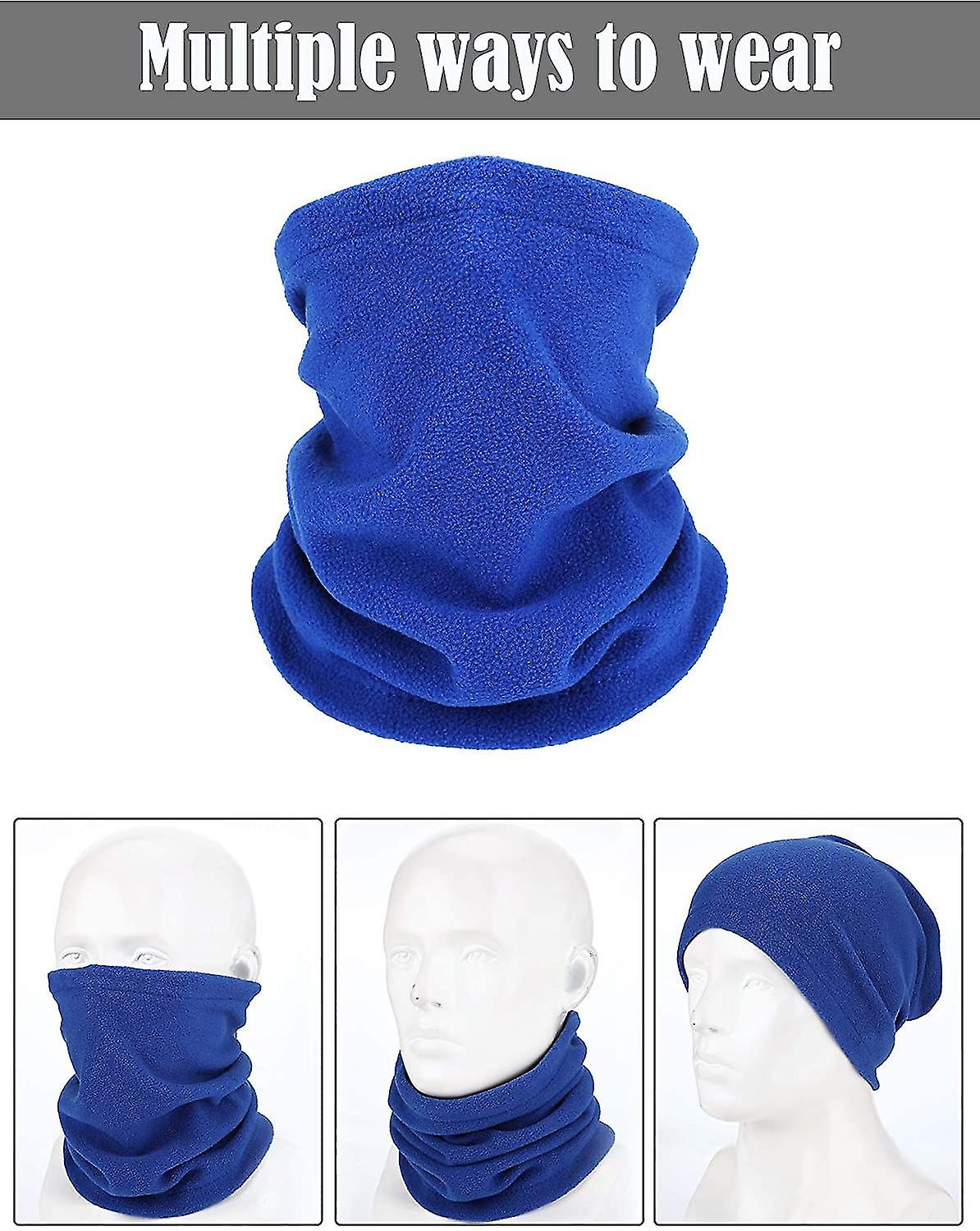 4 Pieces Neck S Fleece Gaiter Face Covering (， ， ， )