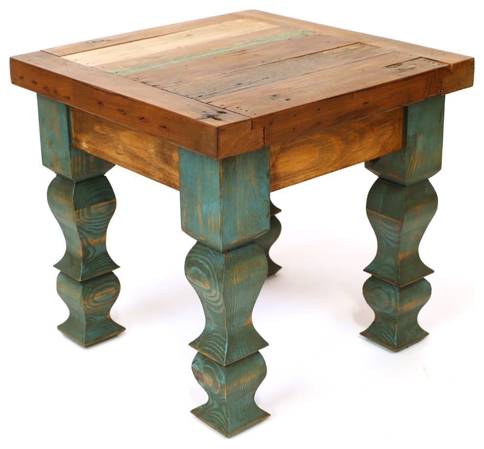 Rustic Old Door End Table   Farmhouse   Side Tables And End Tables   by Mexican Imports  Houzz