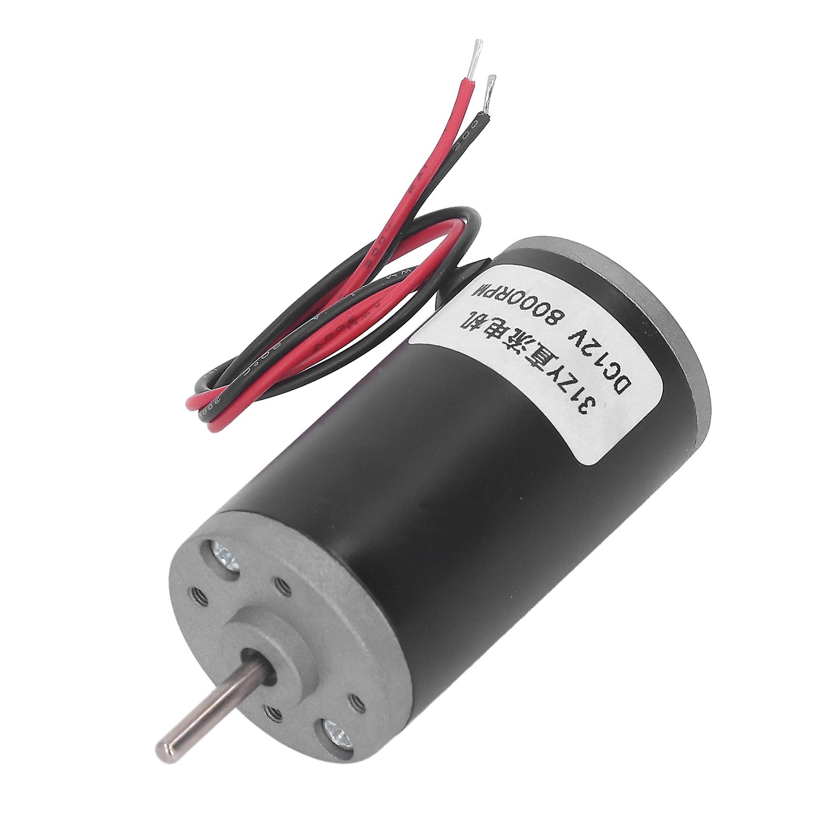 Permanent Magnet Motor DC 12V Reversible CW CCW Large Torsion High Speed Electric Motor 8000RPM