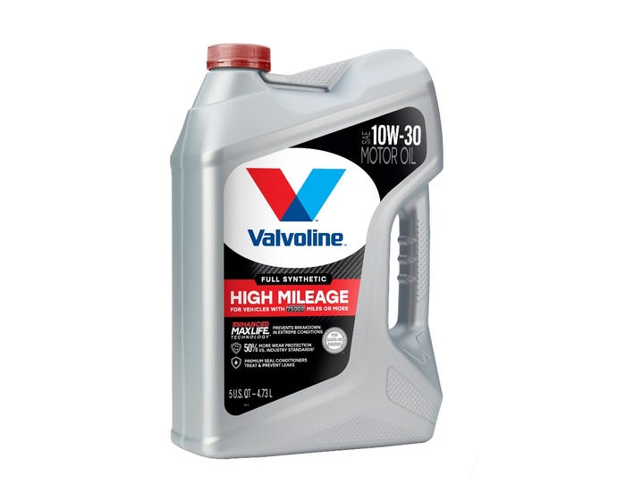 Valvoline Full Synthetic High Mileage 10W-30 Motor Oil， 5 Quarts - 881170