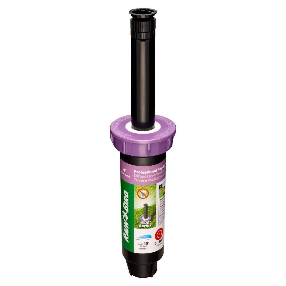 Rain Bird 4 in. Pop-Up Adjustable Pattern Non-potable PRS Sprinkler with Purple Cap 1804NPPRS