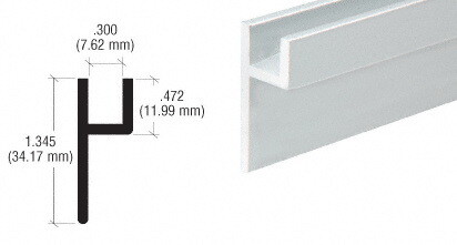 CRL D3024A Satin Anodized Base H Channel