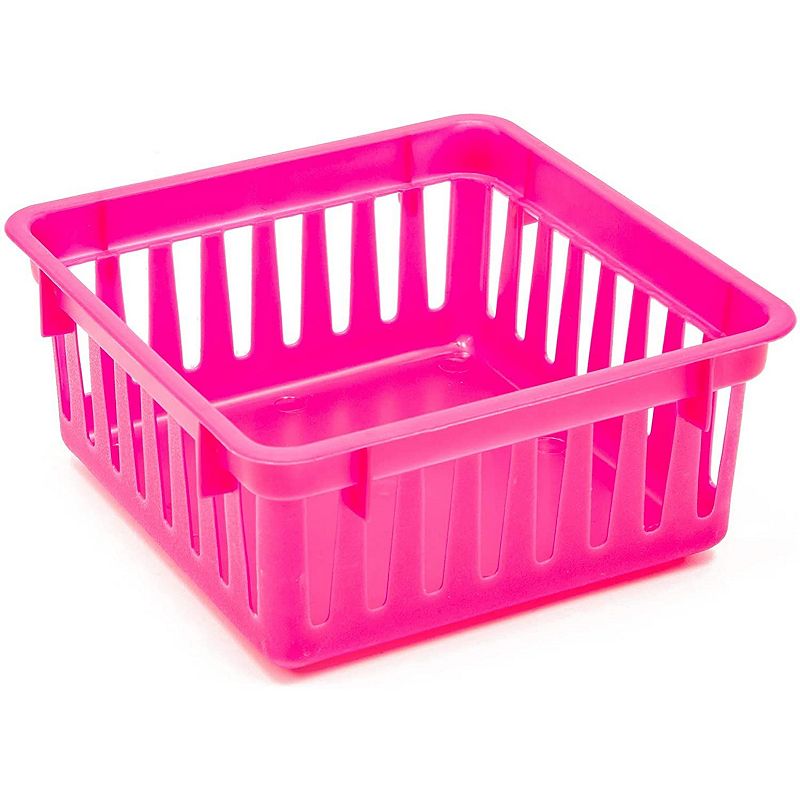 Classrooms Storage Baskets， Small Plastic Organizer Bins (5.3 In， 12 Pack)