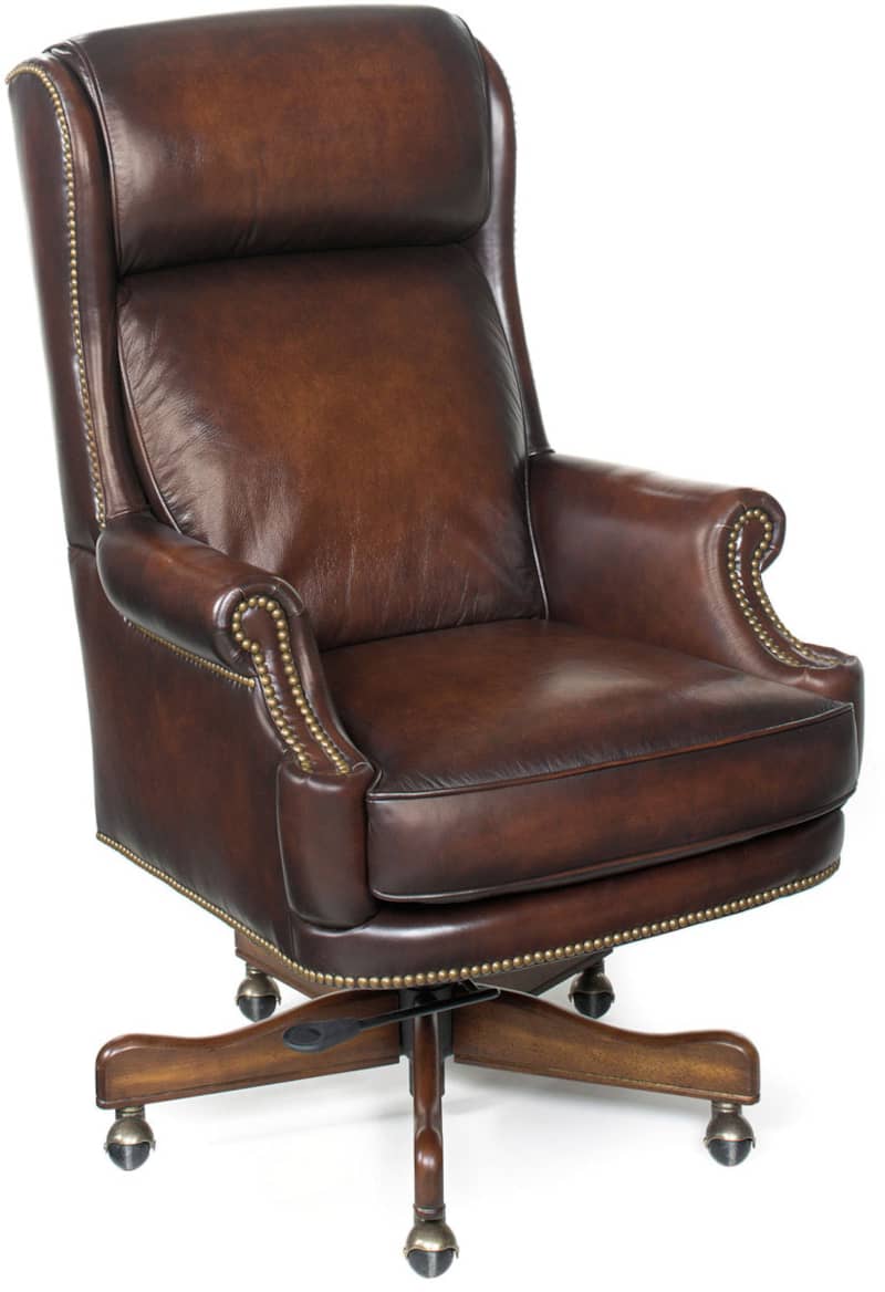 Hooker Furniture Brown Home Office Kevin Executive Swivel Tilt Chair