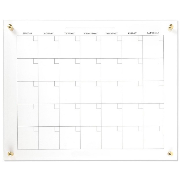 Glass Dry Erase Calendar Sugar Paper Essentials