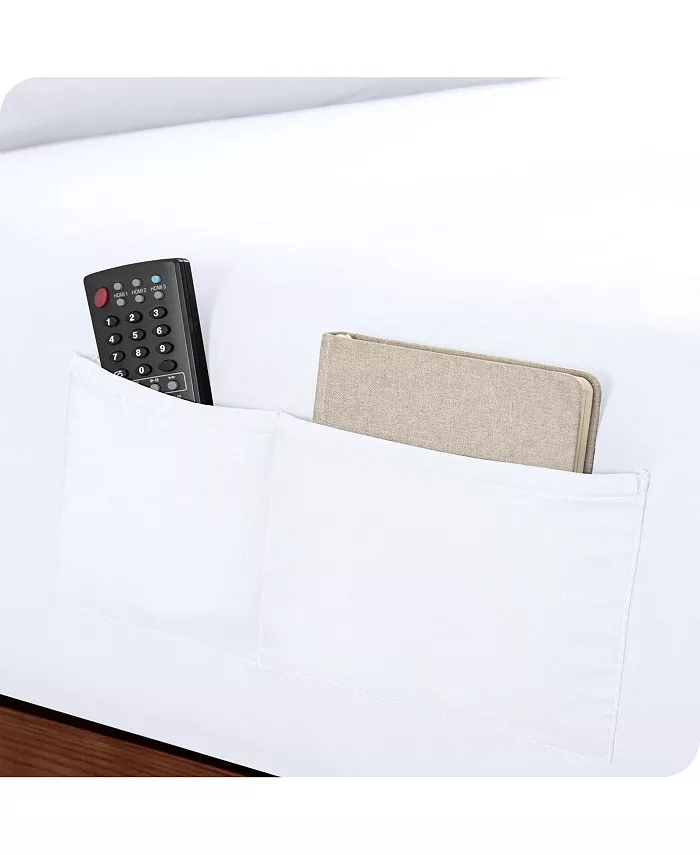 Bare Home Double Brushed Dual Pocket Fitted Sheet Twin