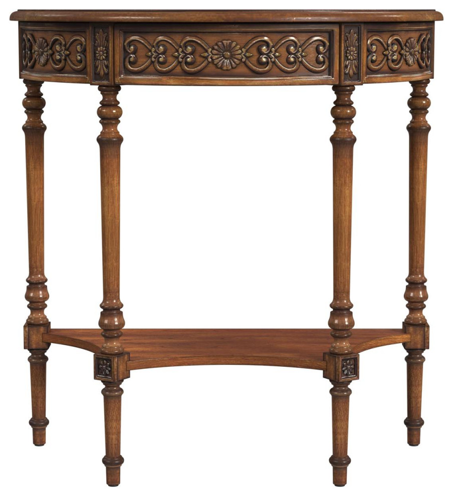 Danelle Console Table  Antique Cherry   Traditional   Console Tables   by Lighting New York  Houzz