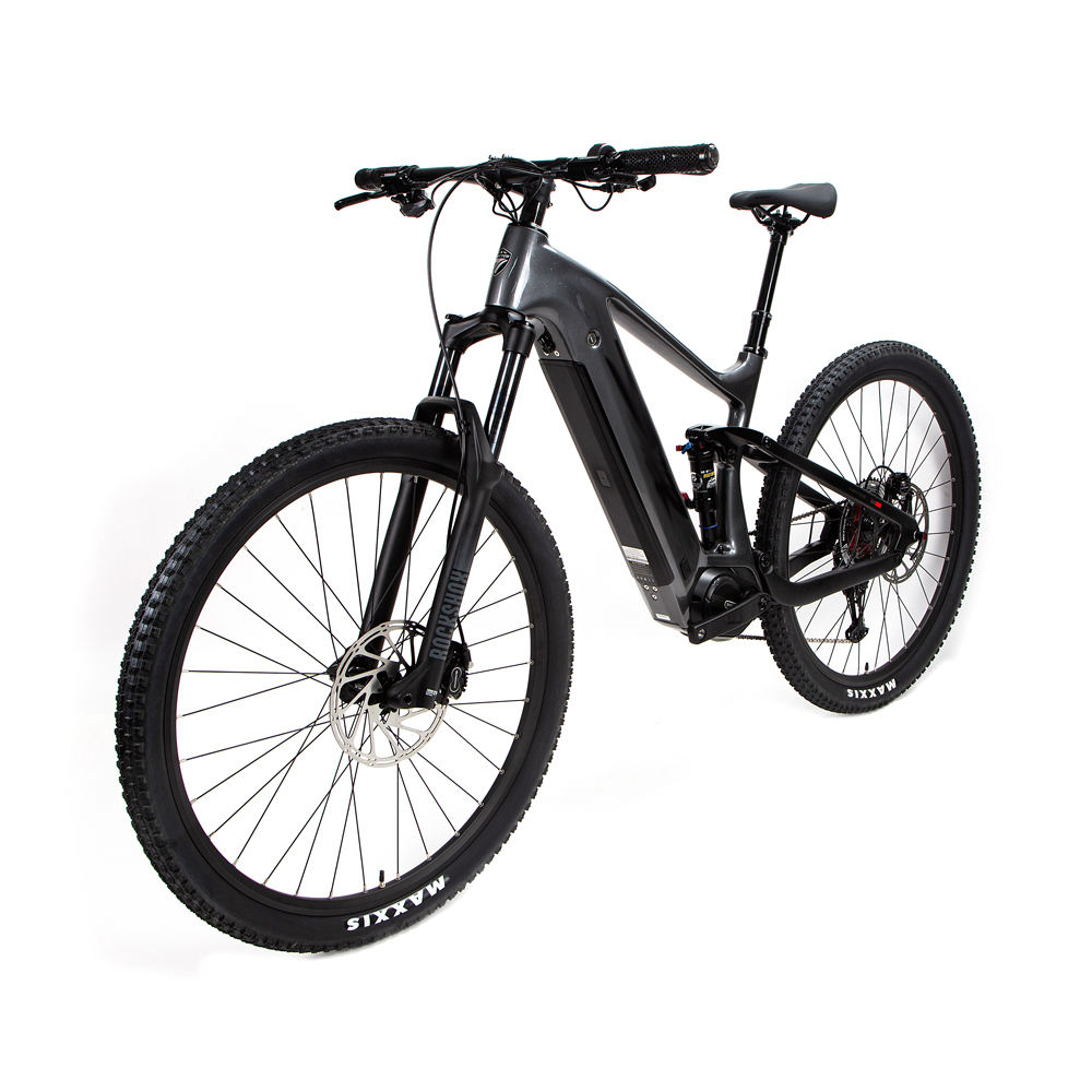 GALAXY carbon fiber fat tyre bike mid drive cycle other bike full suspension electric mountain bike