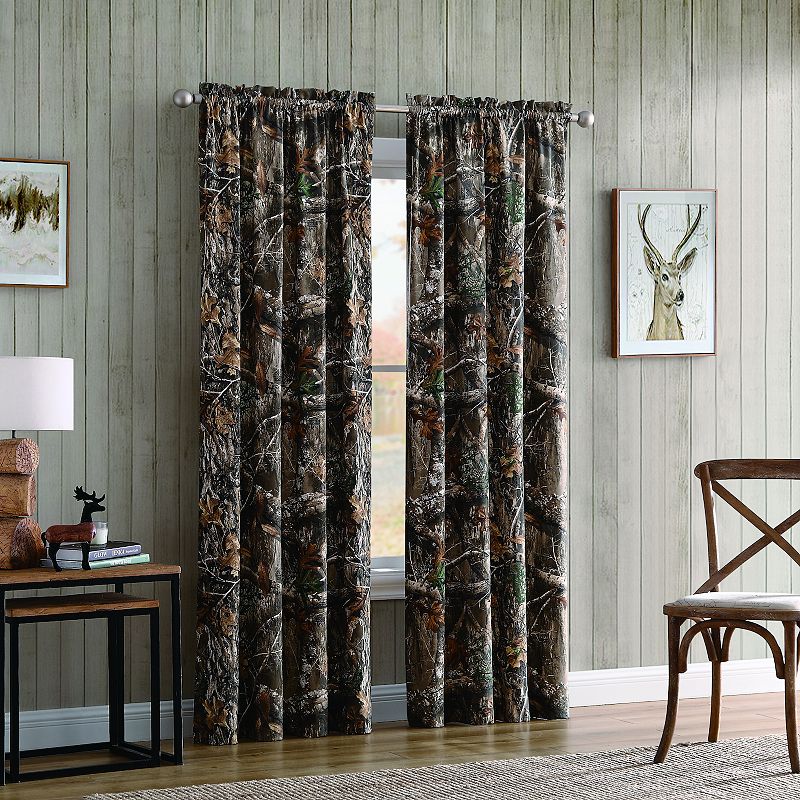 Realtree Edge Camouflage 2-pack Window Curtain Set