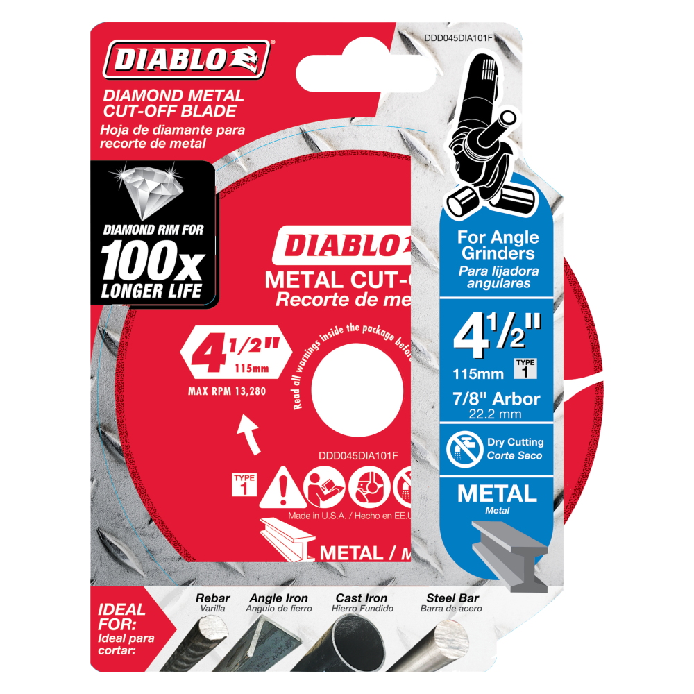 Diablo Tools 4-1/2 Diamond Metal Cut-Off Blade