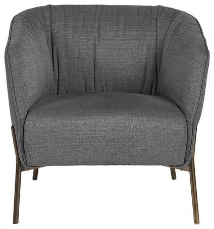 Chandelle Lounge Chair   Zenith Graphite Grey   Midcentury   Armchairs And Accent Chairs   by Virgil Stanis Design  Houzz