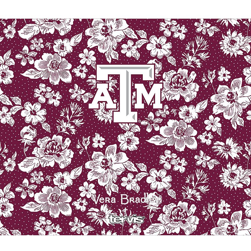 Vera Bradley x Tervis Texas AandM Aggies 24oz. Wide Mouth Bottle with Deluxe Lid