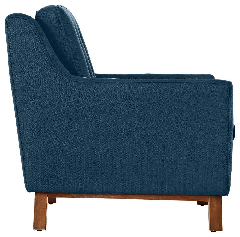 Nova Azure Upholstered Fabric Armchair   Midcentury   Armchairs And Accent Chairs   by V.S.D Furniture  Houzz