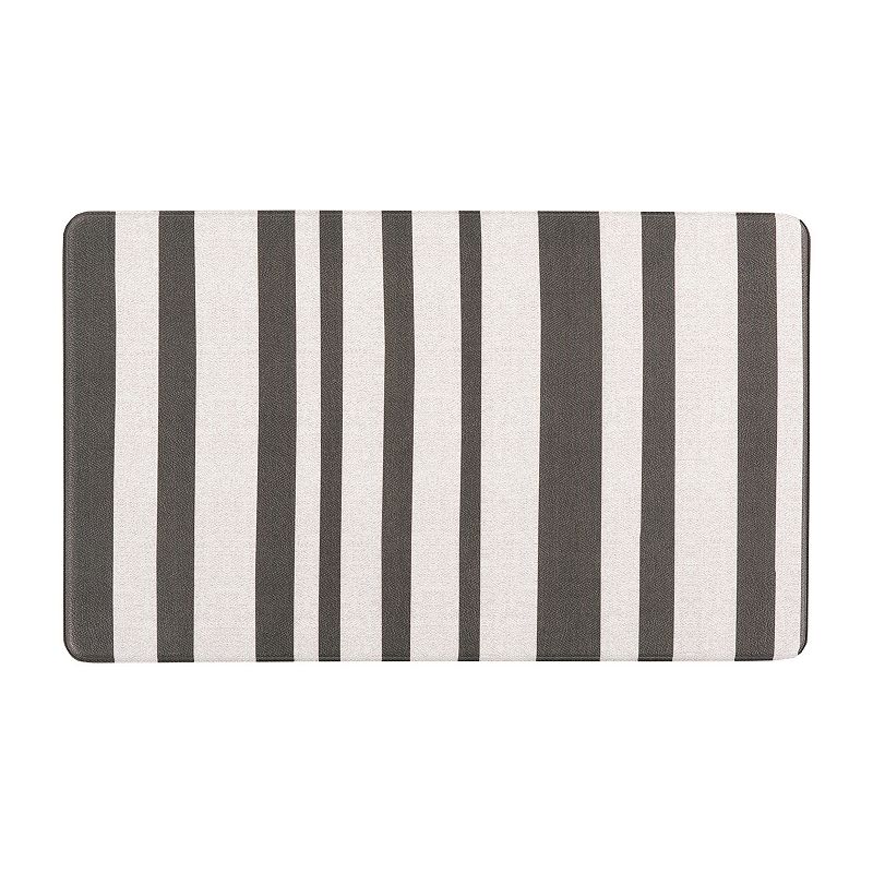 World Rug Gallery Contemporary Striped Anti-Fatigue Mat