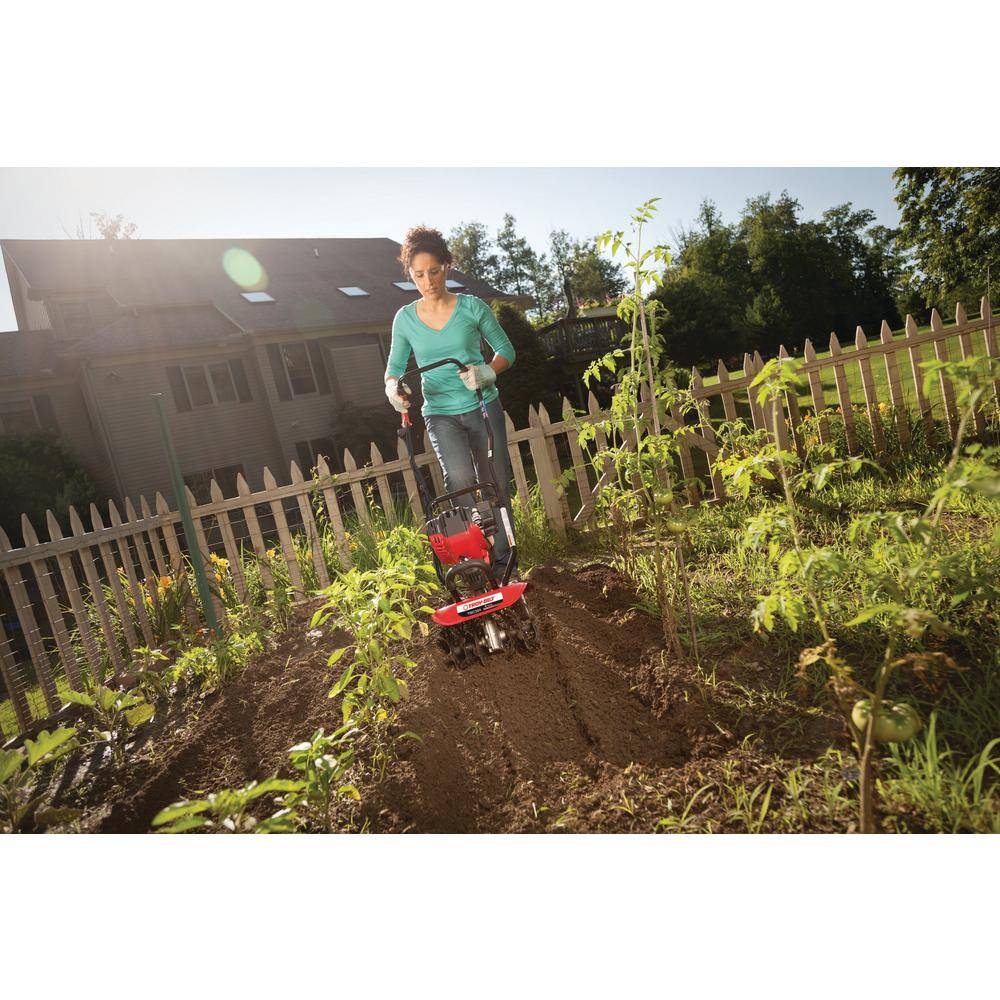 Troy-Bilt TBC304 12 in. 30cc 4-Cycle Gas Cultivator with Adjustable Cultivating Widths TBC304