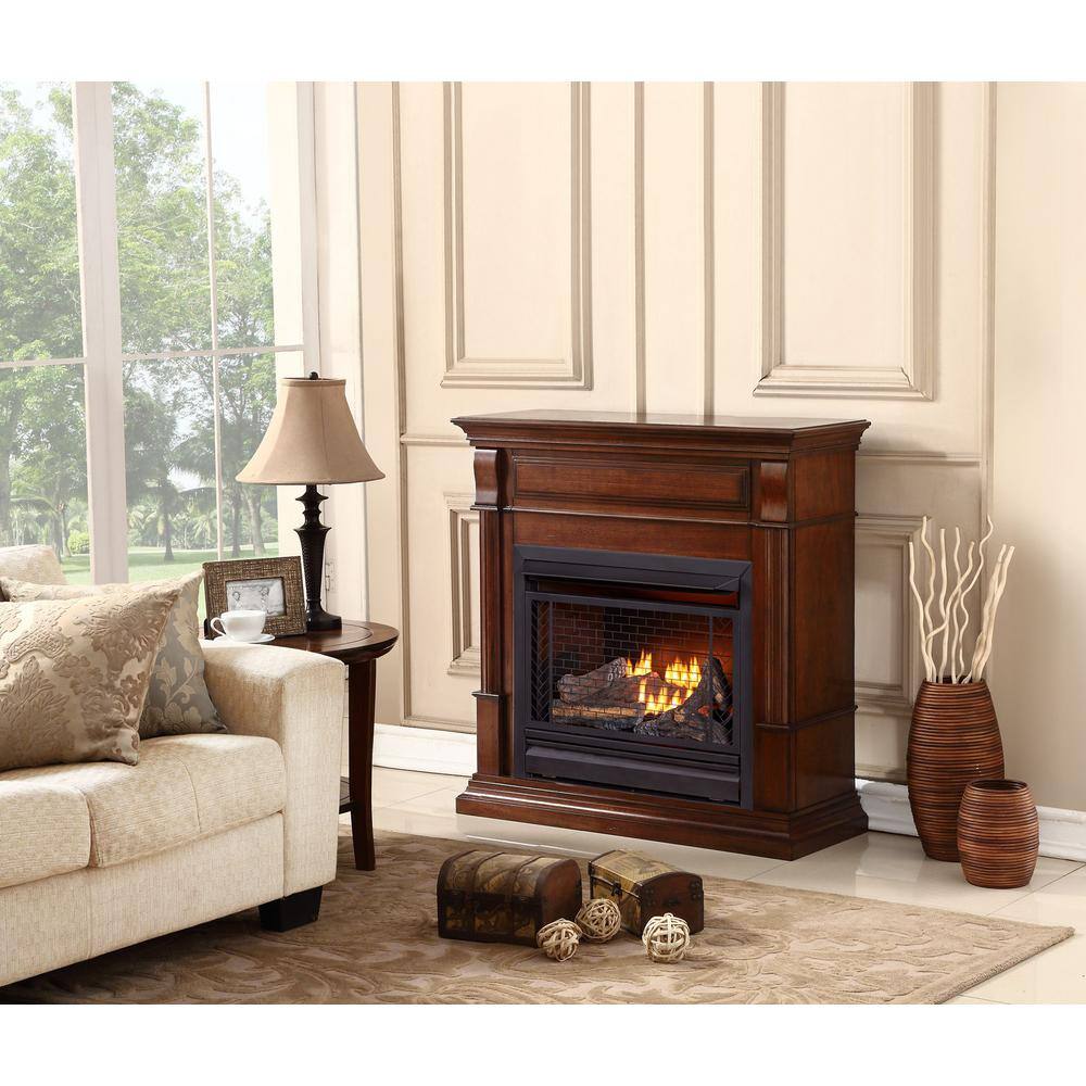 BLUEGRASS LIVING 26000 BTU Vent Free Natural Gas Fireplace System - Remote Control B300RTN-2-AC