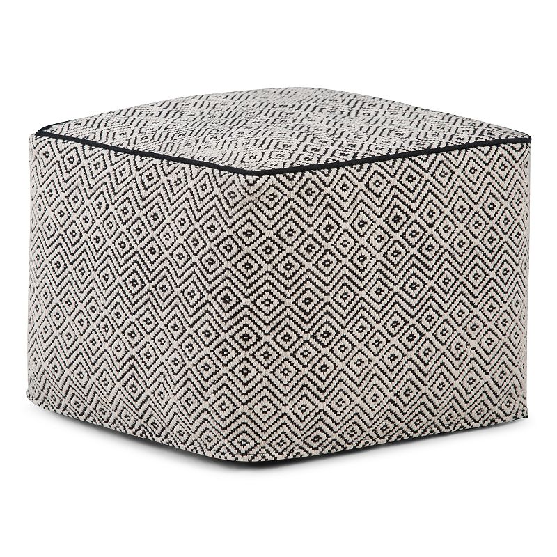 Simply Home Brynn Square Pouf