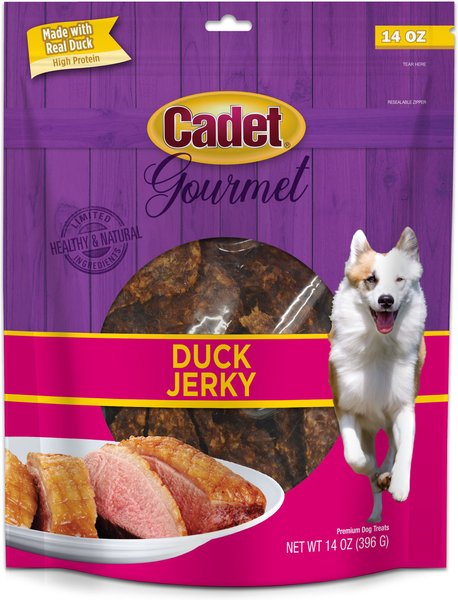 Cadet Gourmet Duck Jerky Dog Treat， 14-oz bag