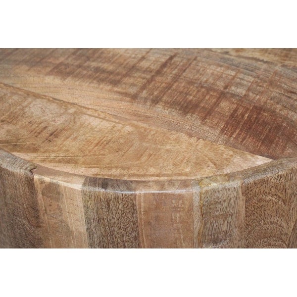 Pinto Solid Round Mango Wood End Table