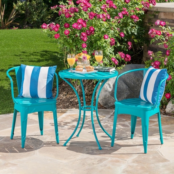 Colmar Outdoor 3piece Bistro Set by Christopher Knight Home