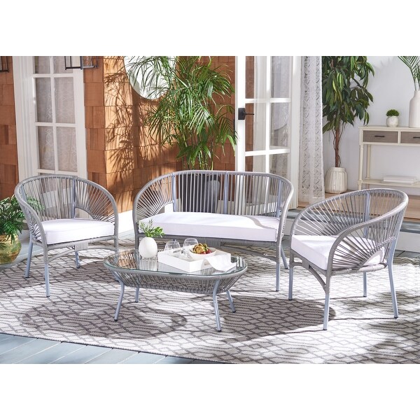 SAFAVIEH Outdoor Living Werner 4Piece Patio Set