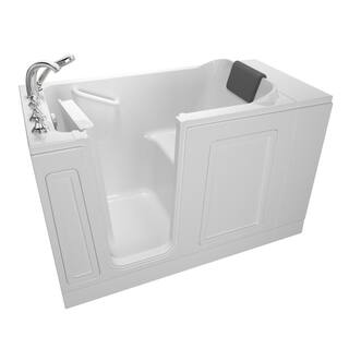 American Standard Acrylic Luxury Series 50.5 in. Left Hand Walk-In Soaking Tub in White 3051.119.SLW