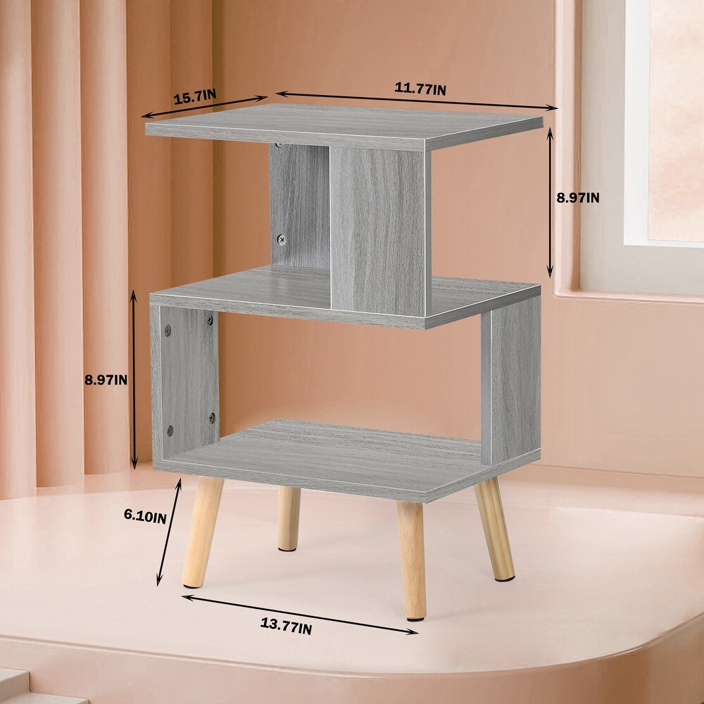 3 Tier Geometry Nightstand