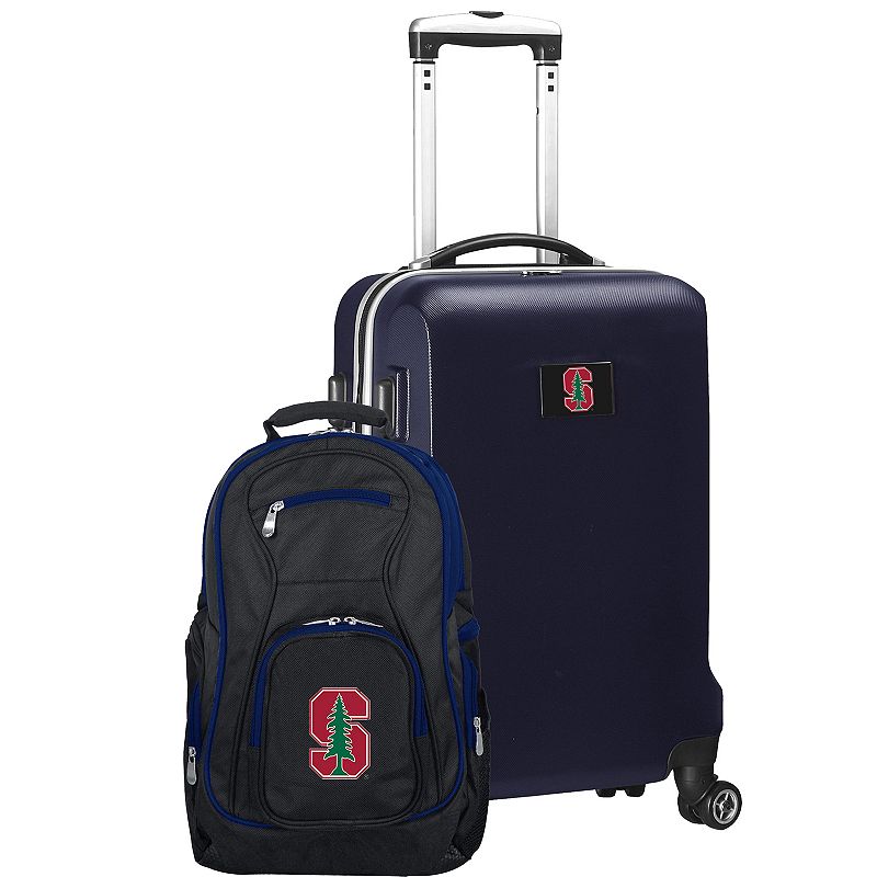 Stanford Cardinal Deluxe Hardside Spinner Carry-On Luggage and Backpack Set