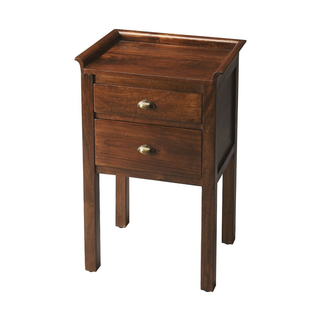 Offex Crafted Distressed Solid Wood Side Table in Artifact Finish - 18