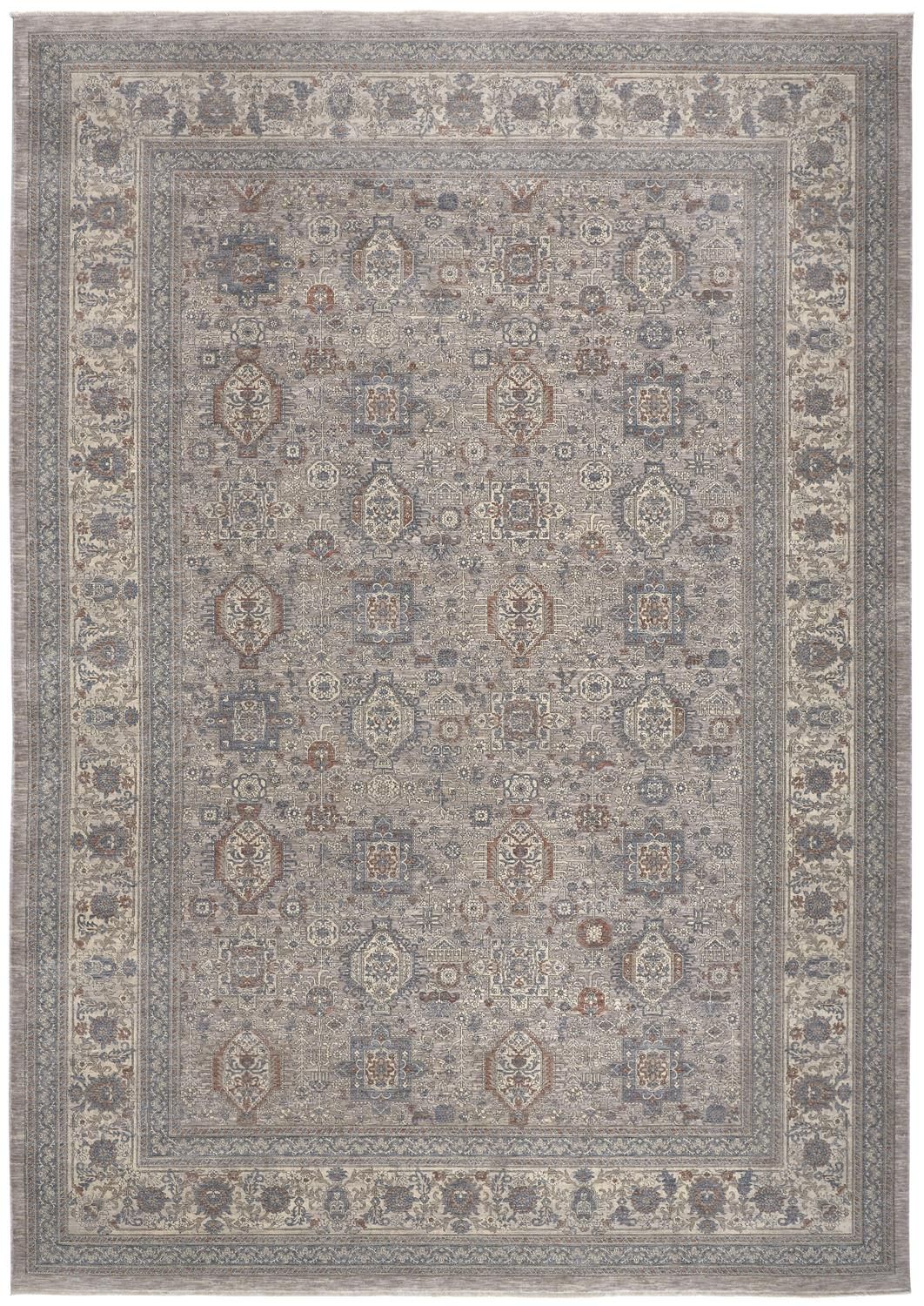 Gilford Gray and Blue Rug by BD Fine